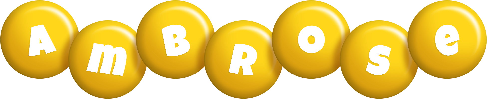 Ambrose candy-yellow logo