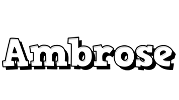 Ambrose snowing logo