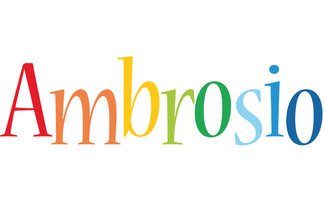 Ambrosio birthday logo