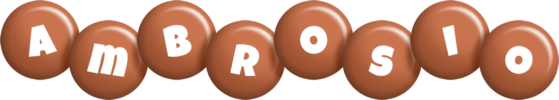 Ambrosio candy-brown logo