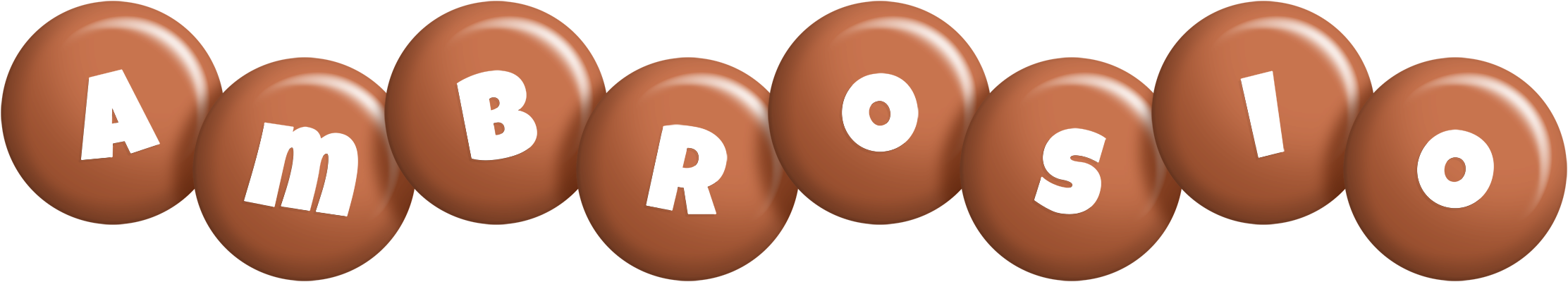 Ambrosio candy-brown logo