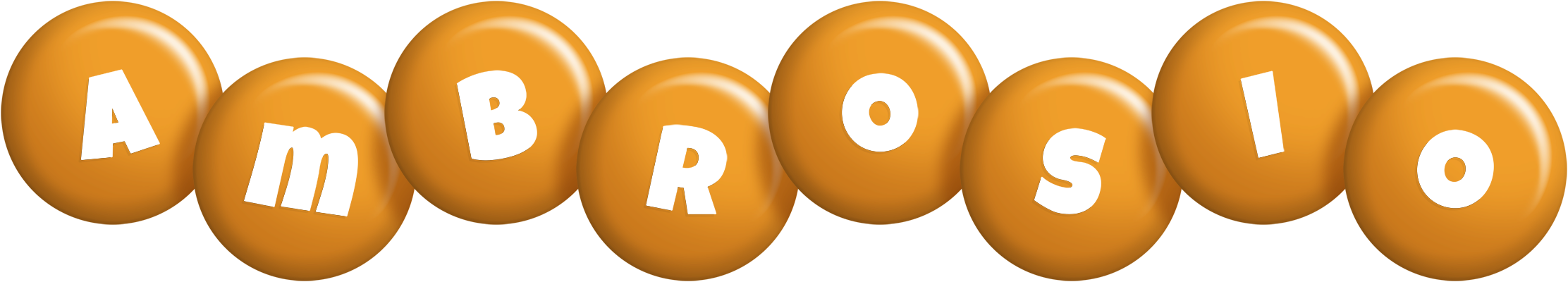 Ambrosio candy-orange logo