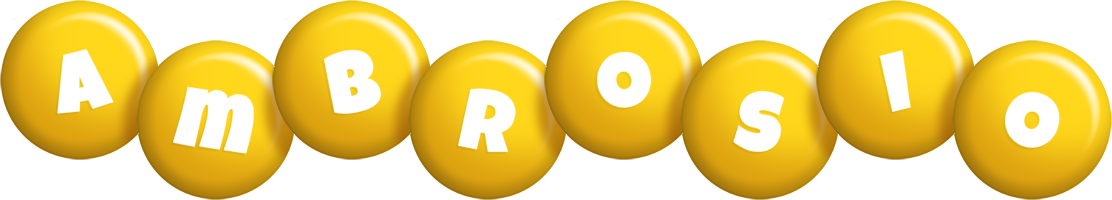 Ambrosio candy-yellow logo