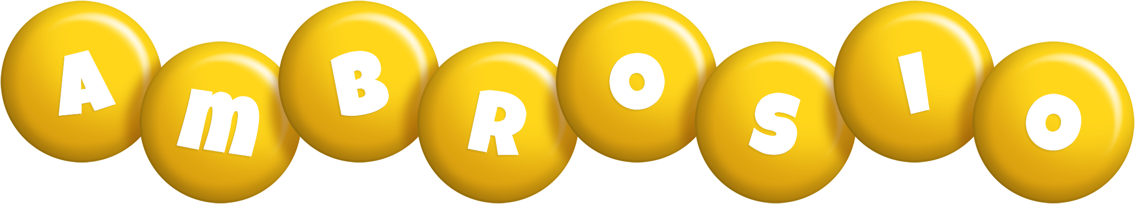Ambrosio candy-yellow logo