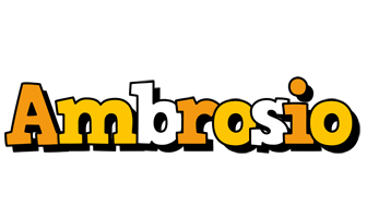 Ambrosio cartoon logo