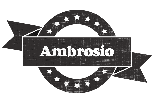 Ambrosio grunge logo