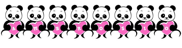 Ambrosio love-panda logo