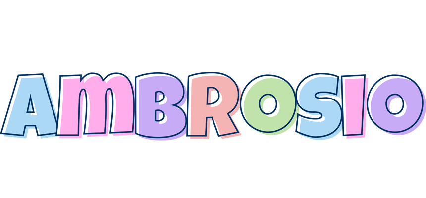 Ambrosio pastel logo