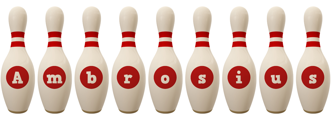 Ambrosius bowling-pin logo