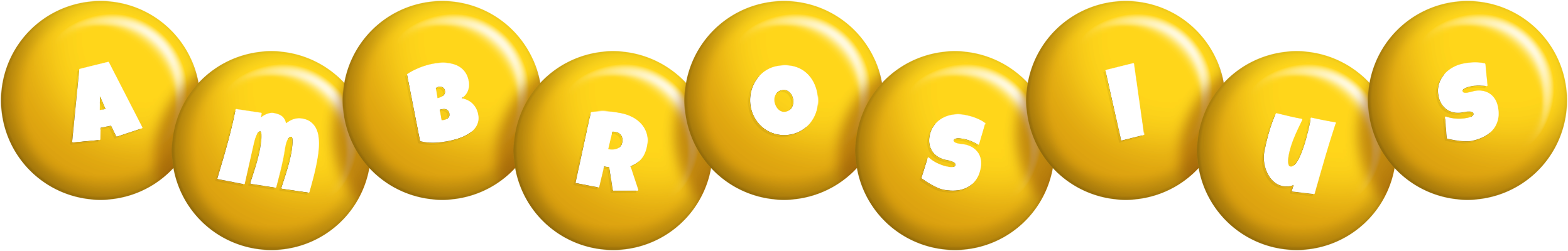 Ambrosius candy-yellow logo