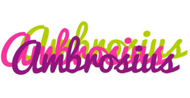 Ambrosius flowers logo