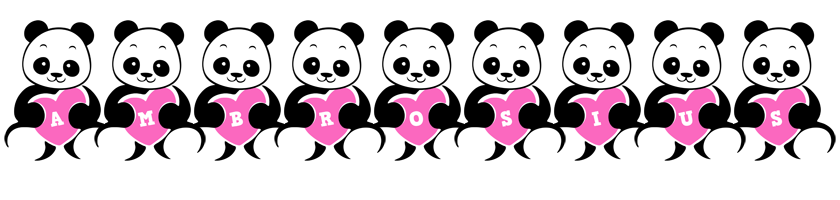 Ambrosius love-panda logo