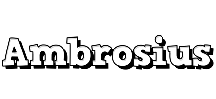 Ambrosius snowing logo