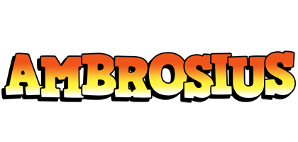 Ambrosius sunset logo