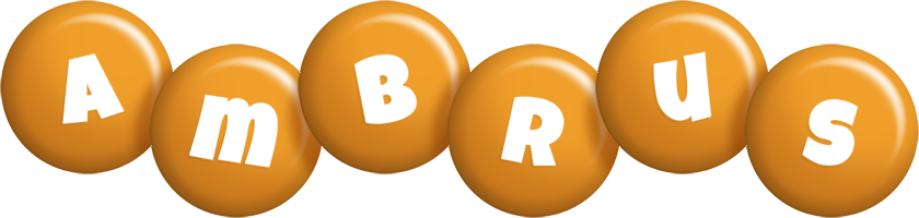 Ambrus candy-orange logo