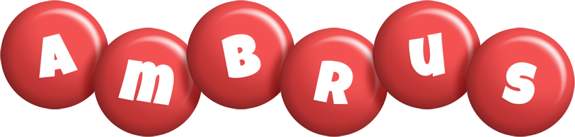 Ambrus candy-red logo