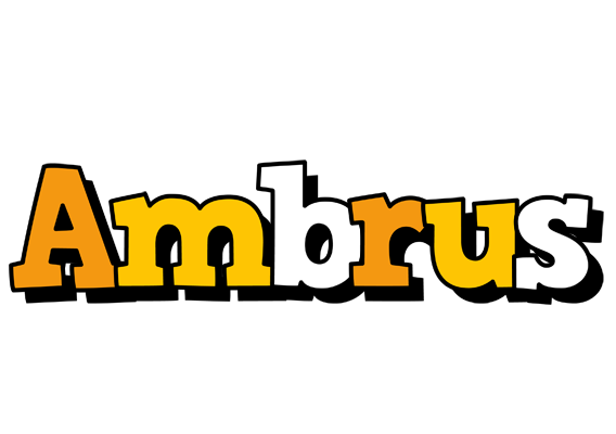 Ambrus cartoon logo