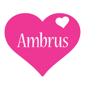 Ambrus love-heart logo