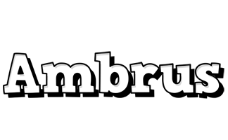 Ambrus snowing logo