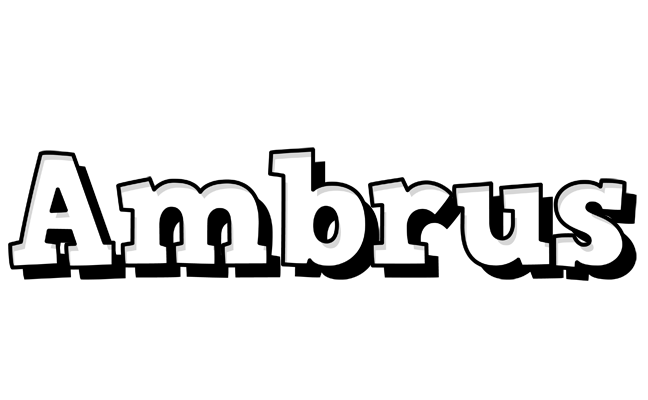Ambrus snowing logo