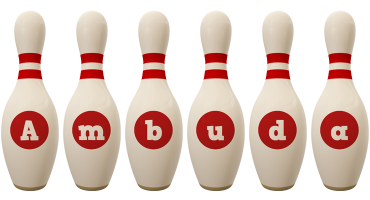 Ambuda bowling-pin logo