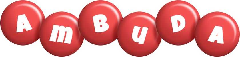 Ambuda candy-red logo