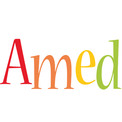 Amed birthday logo