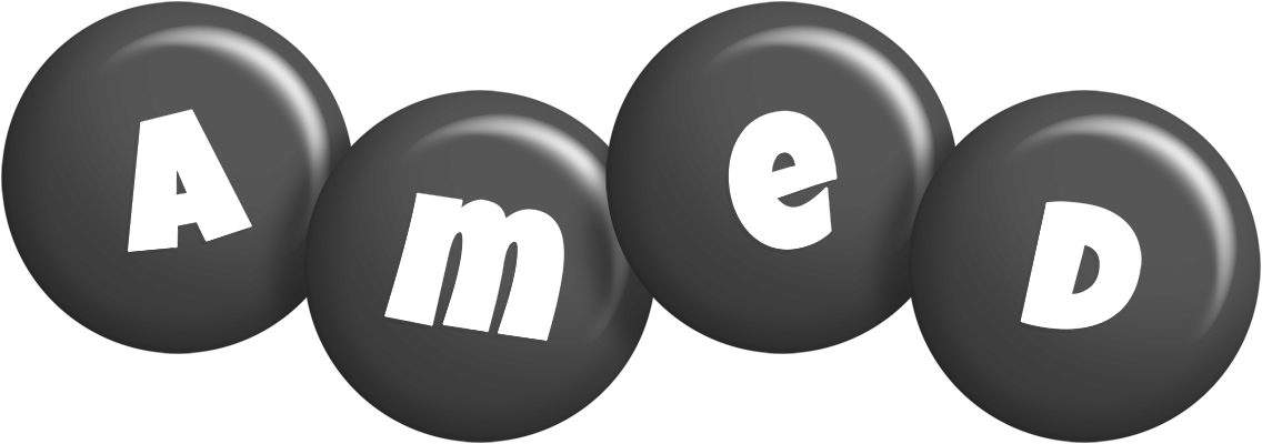 Amed candy-black logo