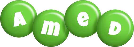 Amed candy-green logo