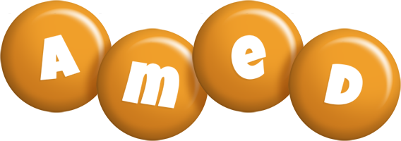 Amed candy-orange logo