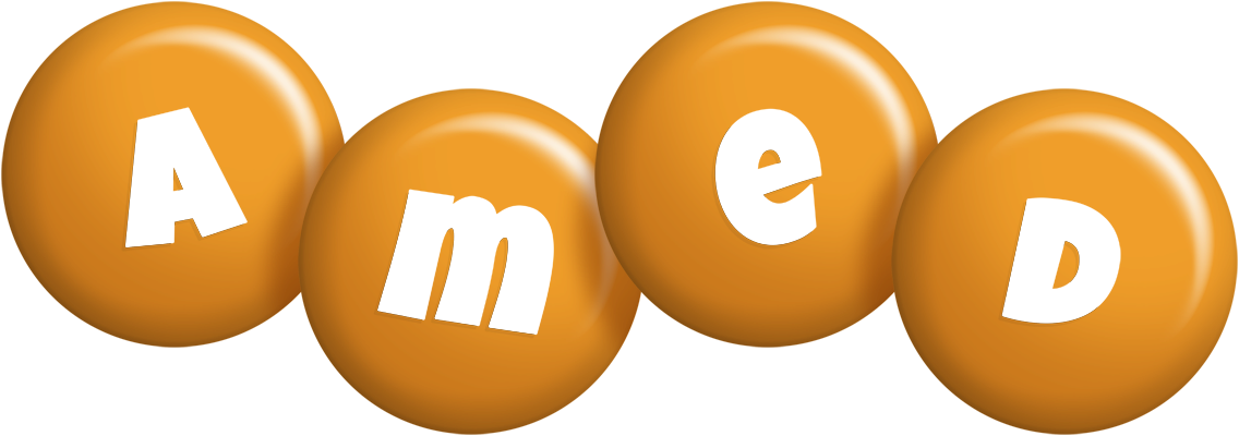 Amed candy-orange logo