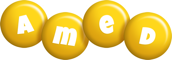 Amed candy-yellow logo