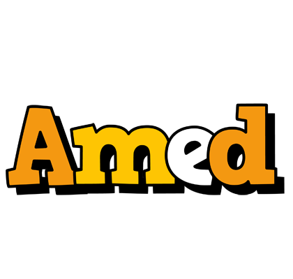 Amed cartoon logo