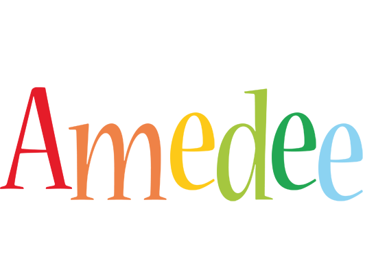 Amedee birthday logo