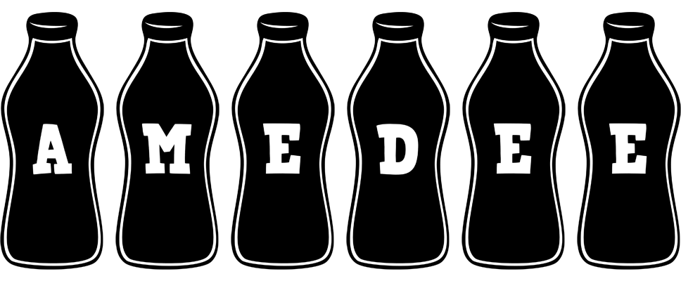 Amedee bottle logo