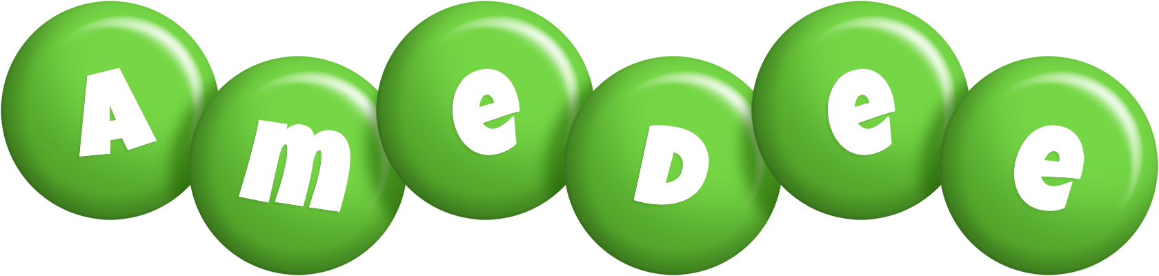 Amedee candy-green logo