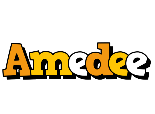 Amedee cartoon logo