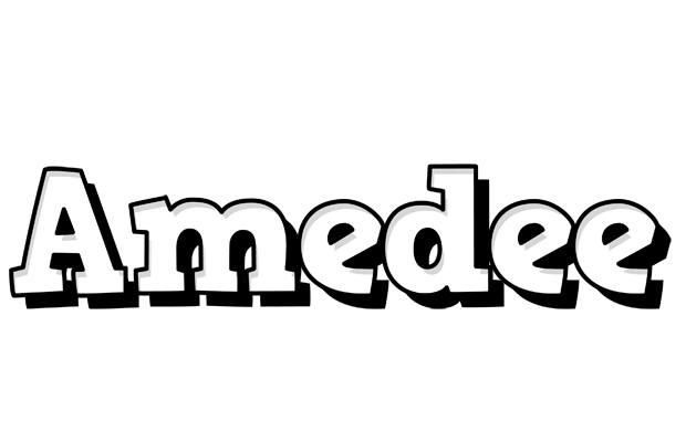 Amedee snowing logo