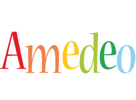 Amedeo birthday logo