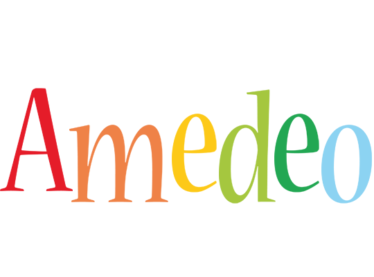 Amedeo birthday logo
