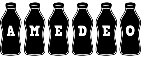 Amedeo bottle logo