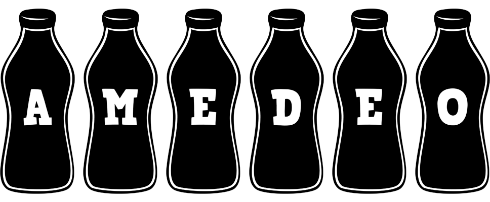 Amedeo bottle logo
