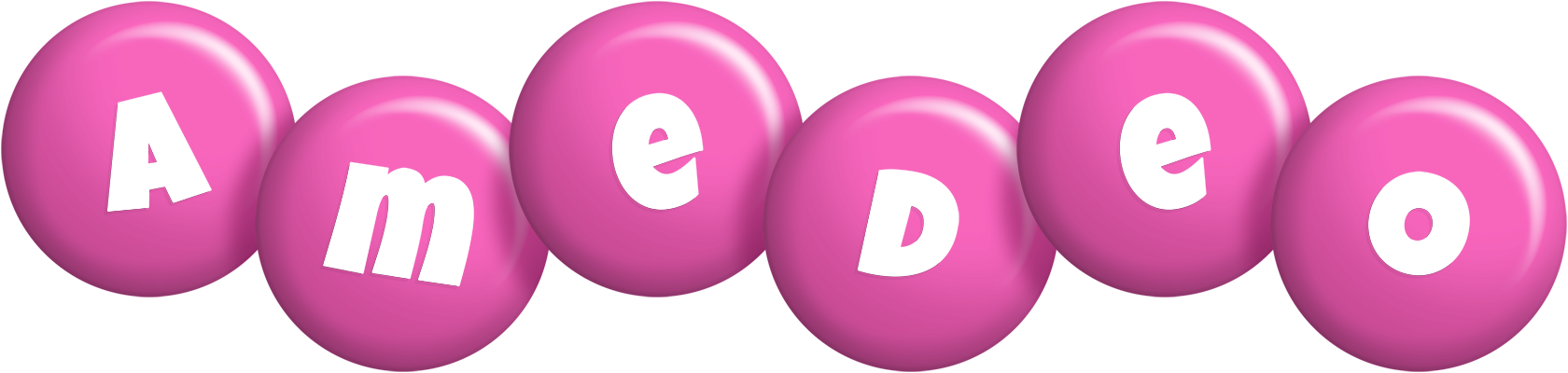 Amedeo candy-pink logo