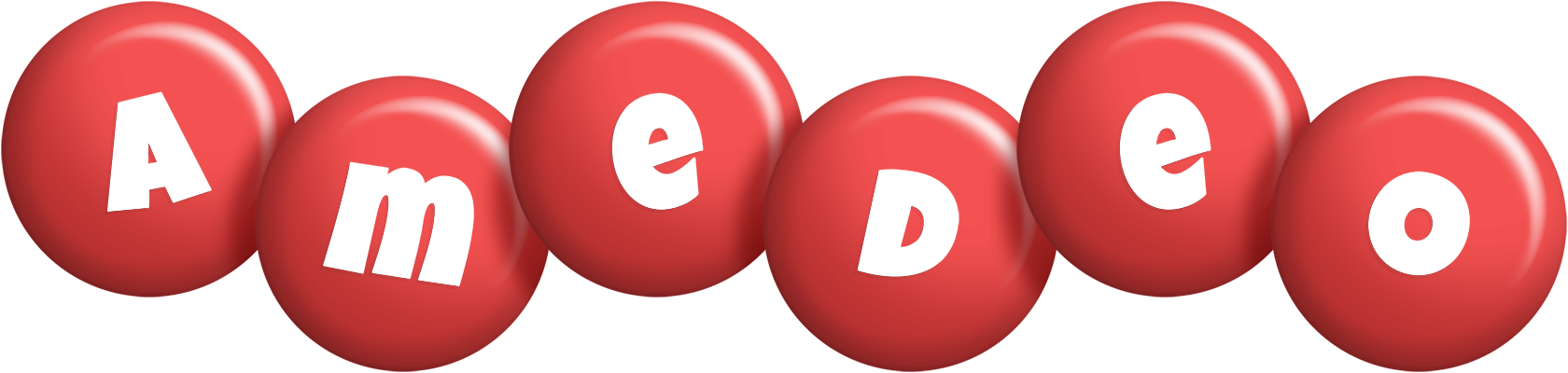 Amedeo candy-red logo
