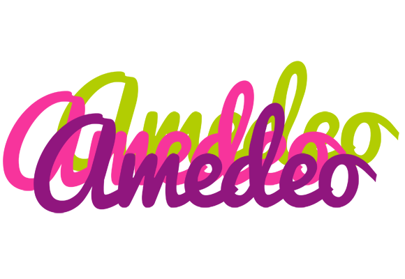 Amedeo flowers logo