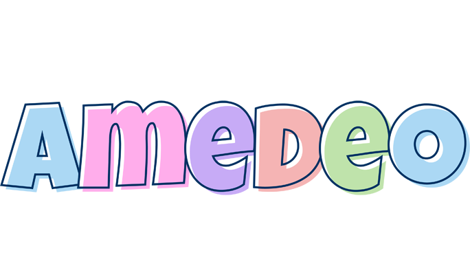 Amedeo pastel logo