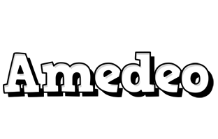 Amedeo snowing logo