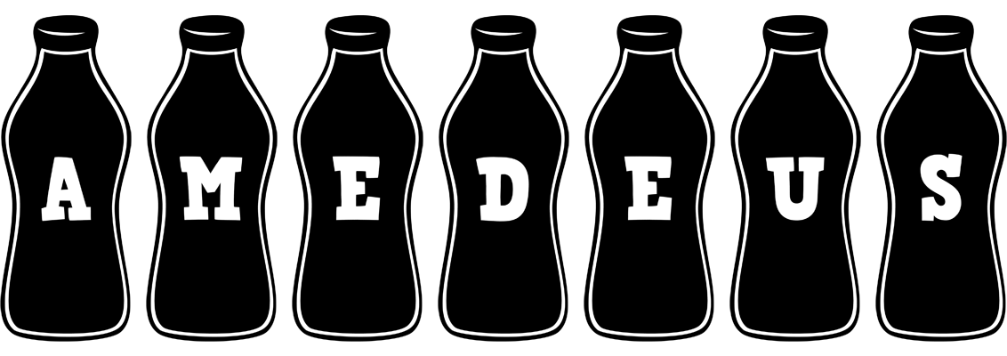 Amedeus bottle logo