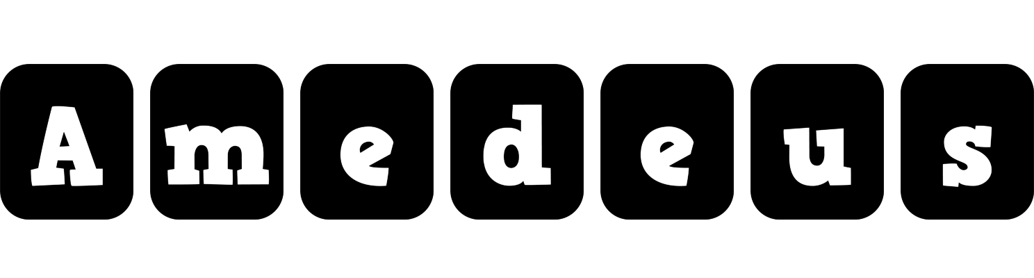 Amedeus box logo