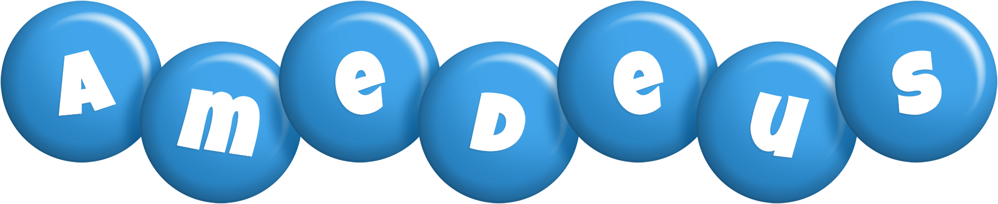 Amedeus candy-blue logo